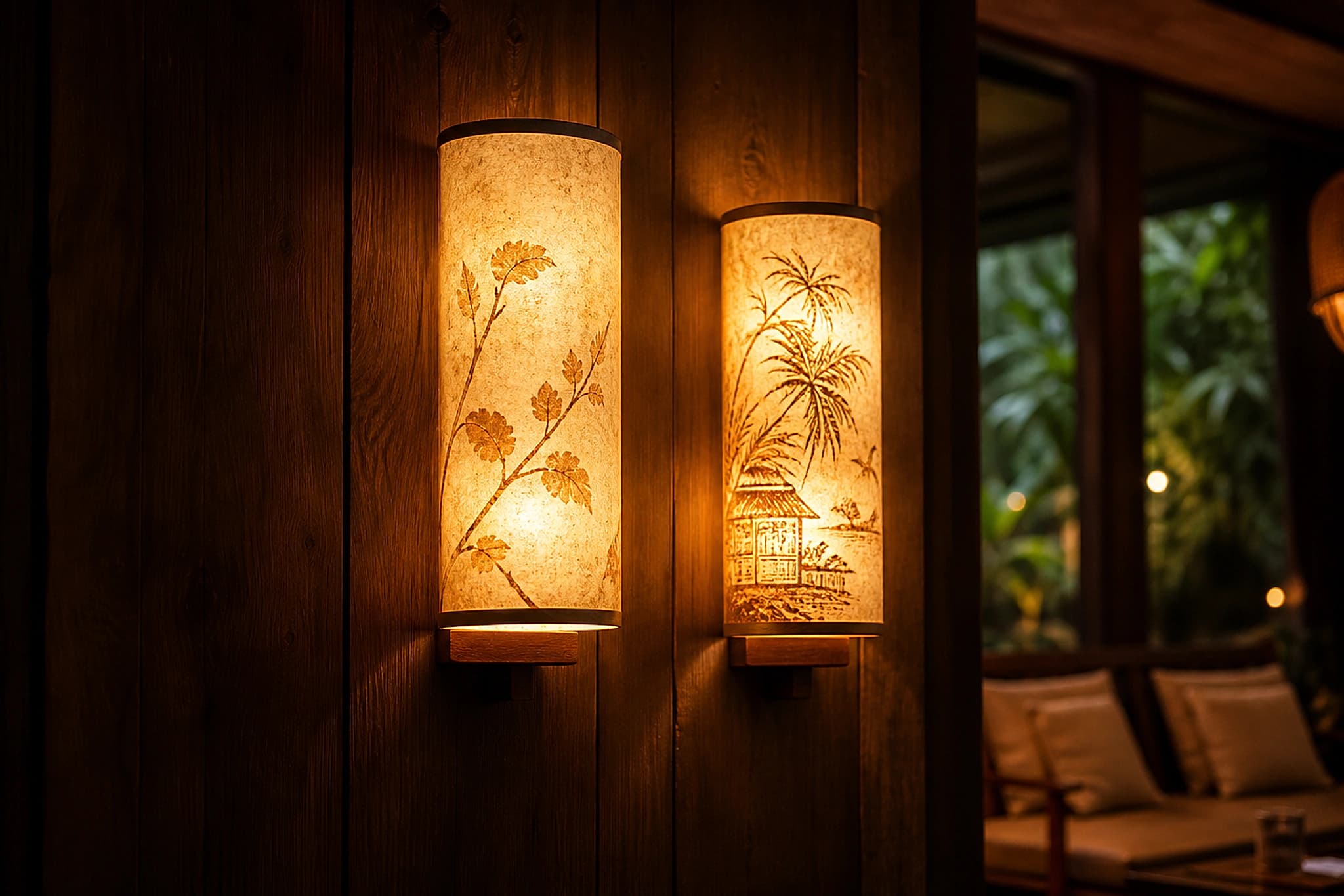 Đèn tường đôi